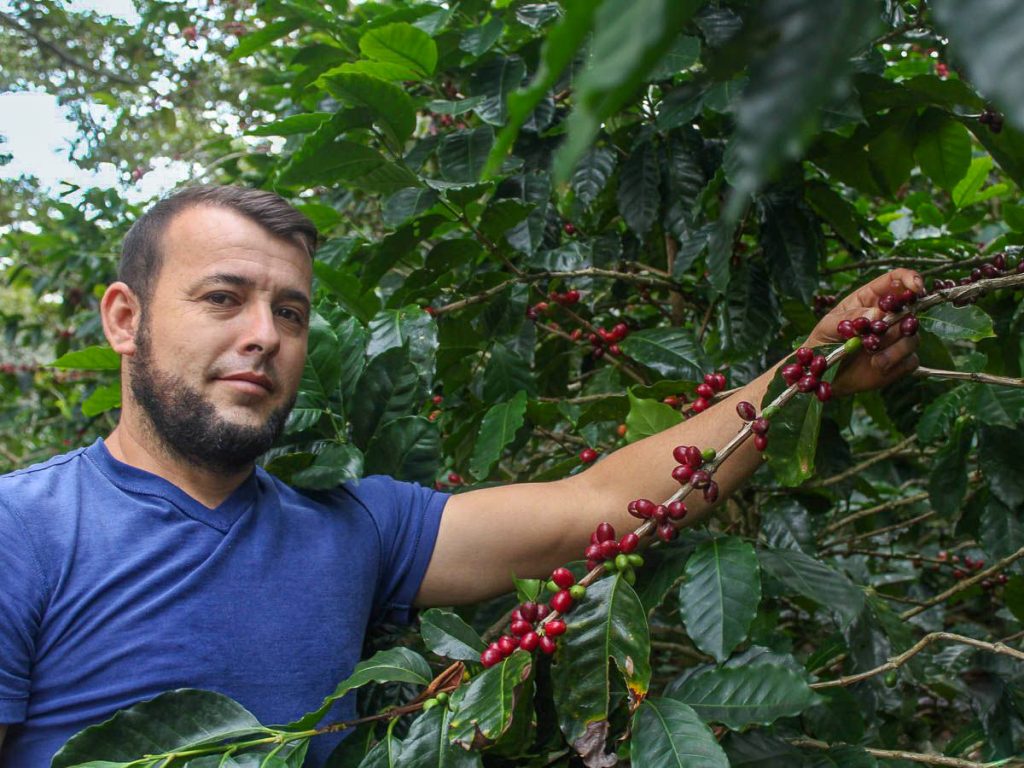 Juan Carlos Sabillon on his farm
