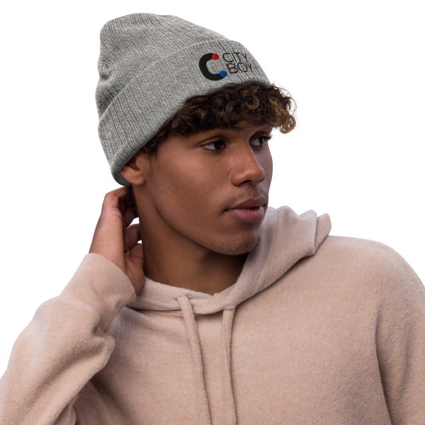 City Boy Ribbed Knit Beanie
