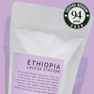 Ethiopia Lalesa, bag of coffee with 94 from Coffee Review