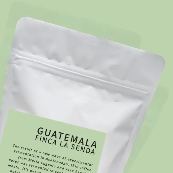 Guatemalan Coffee from Finca La Senda packaging